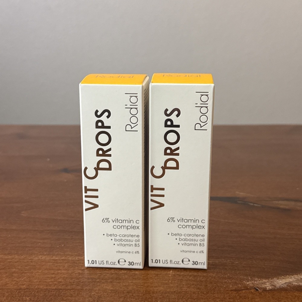 Lot Of 2 Rodial Vit C Drops 6% Vitamin C Complex Vegan Age-Defying Serum 30ml